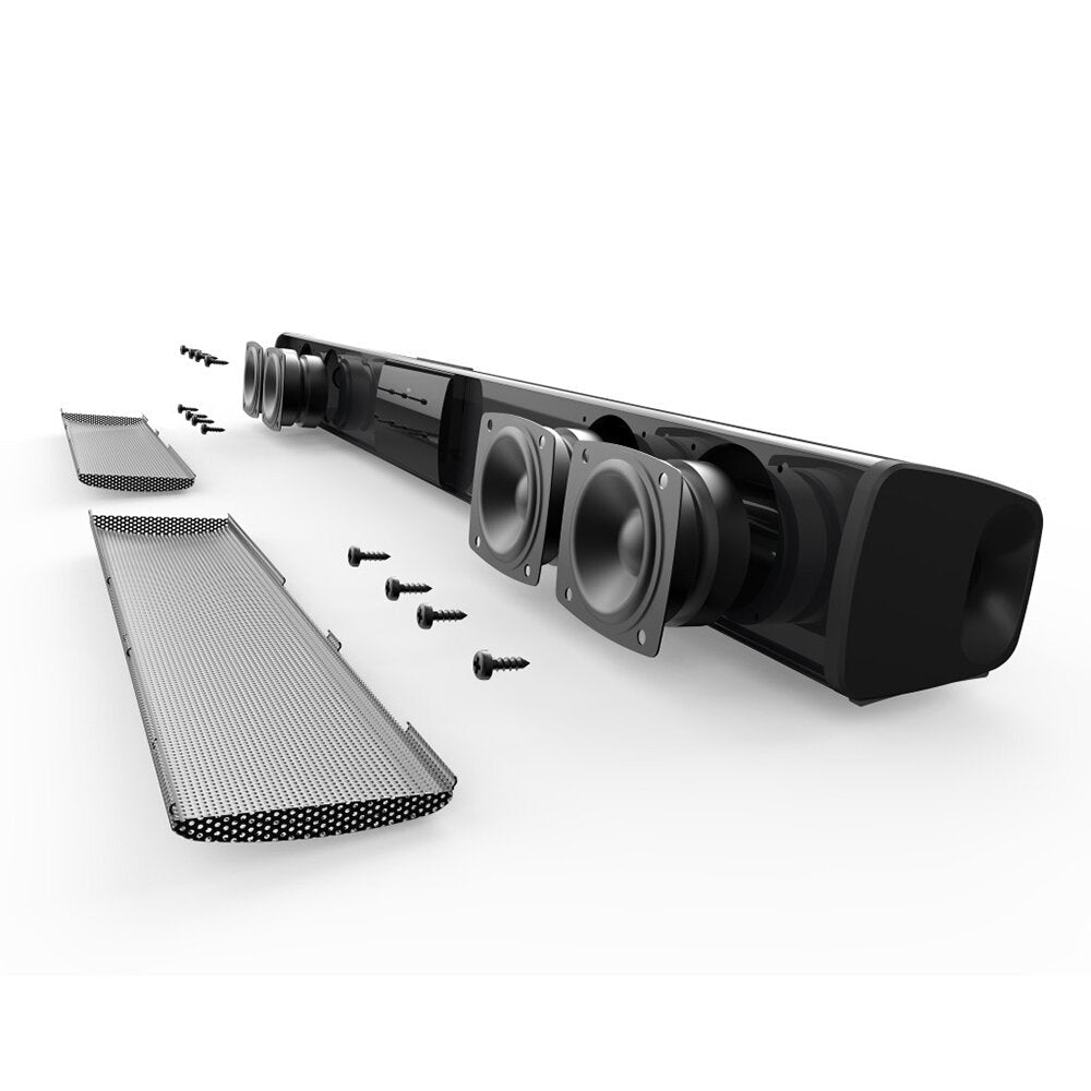 Protable Wireless Bluetooth Speaker Home Theater Soundbar 4 Modes 3D Surround Sound Deep Bass Audio FM Radio