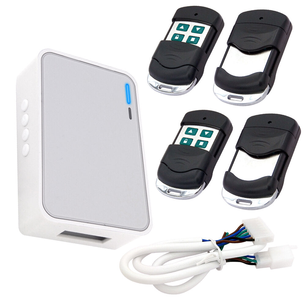 Tubular Motor Rolling Door Remote Control Garage Shutter Door 433Mhz Controller Door Wireless Receiver Set