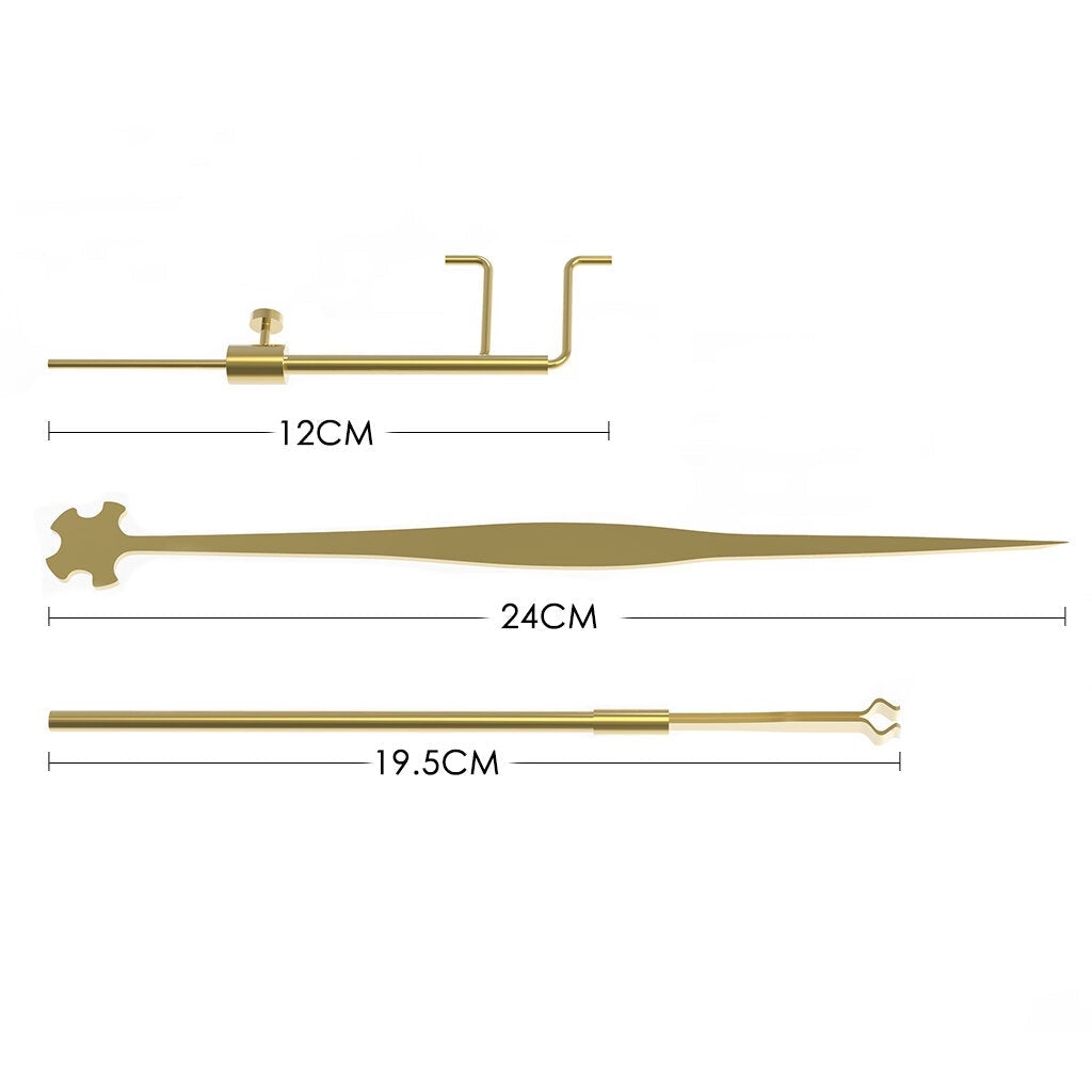 Violin Three Piece Sound Column Hook Ruler Caliper for Repair Accessories