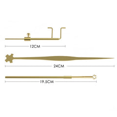 Violin Three Piece Sound Column Hook Ruler Caliper for Repair Accessories