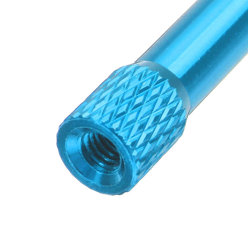 10Pcs M3 25mm Knurled Standoff Aluminum Alloy Multicolor