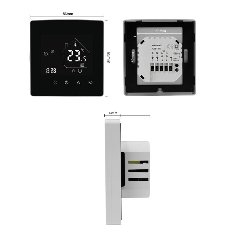 Electric Floor Heating Room Thermostat Water Gas Boiler Smart WiFi / Indoor Thermoregulator Works With Google Smart Life