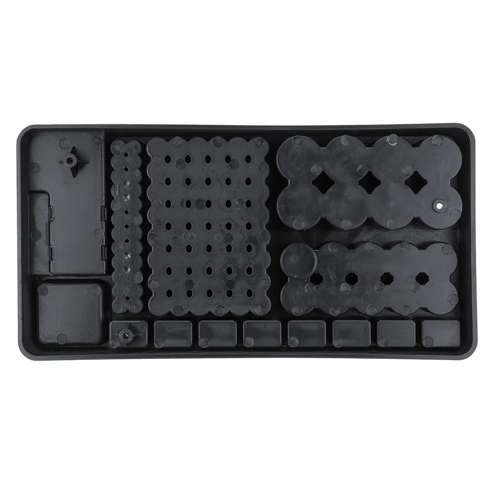 Battery Organizer Case Battery Storage Organizer Holder with Tester Battery Capacity Tester Caddy Rack Case Box