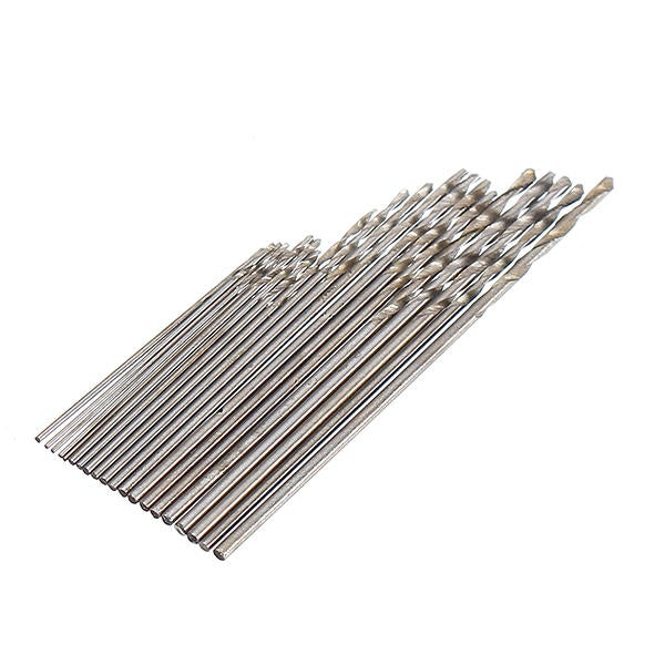Mini 0.3-1.0mm Clamping Hand Drill with Keyless Chuck 20Pcs Twist Drill Bits