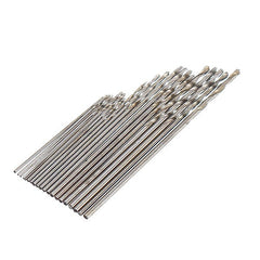 Mini 0.3-1.0mm Clamping Hand Drill with Keyless Chuck 20Pcs Twist Drill Bits