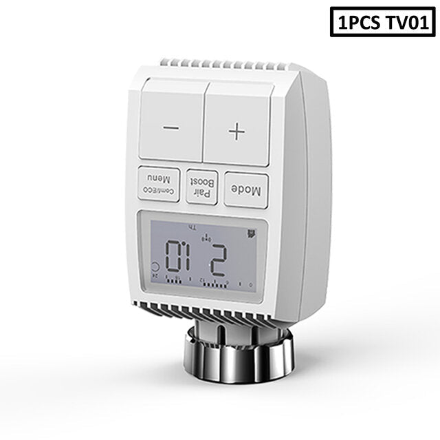Smart WIFI Thermostatic Radiator Valve Actuator TRV Programmable Temperature Controller Alexa Tuya Google Assistant