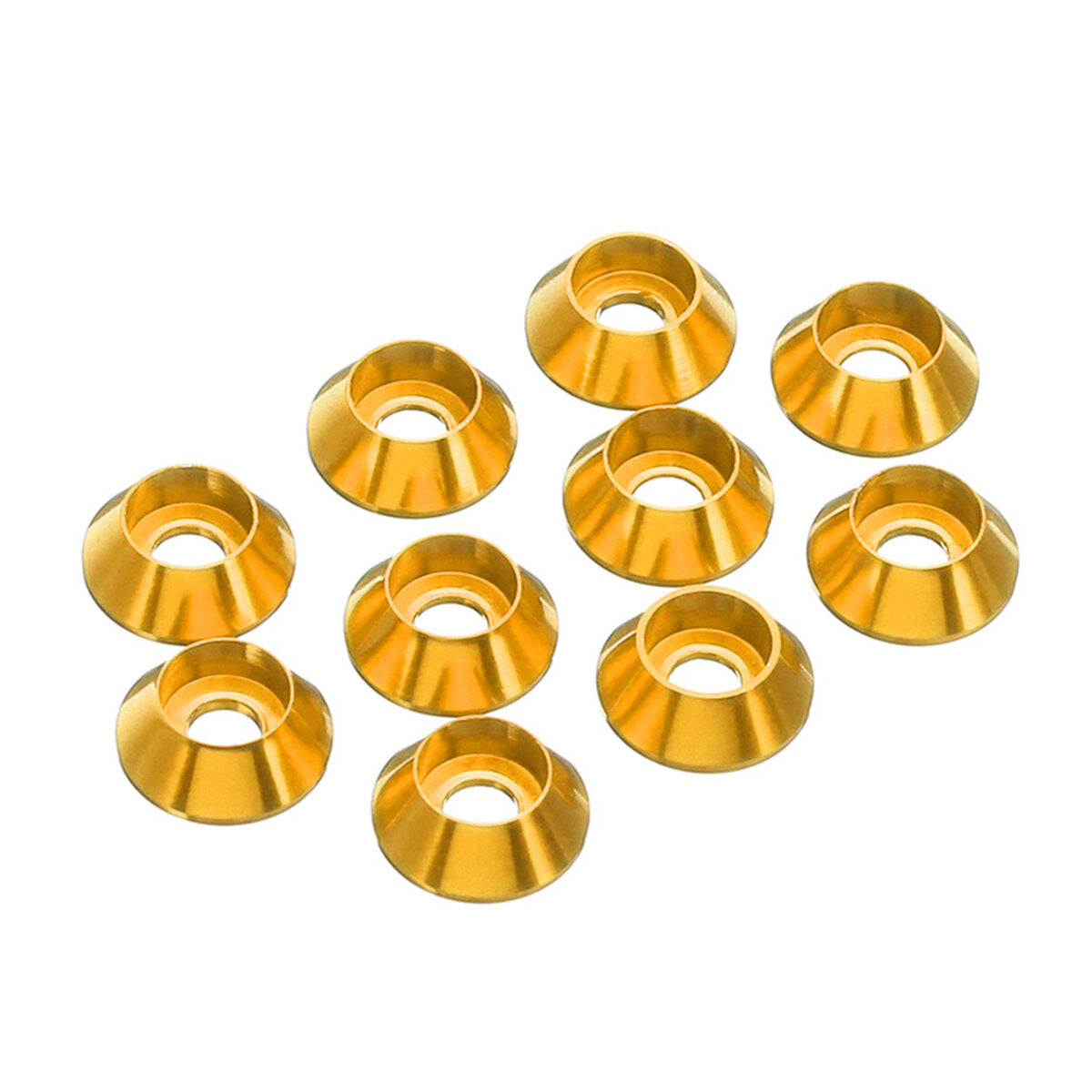 10Pcs M6 Cup Head Hex Screw Gasket Washer Nuts Aluminum Alloy Multicolor
