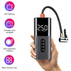 Portable Tire Pump Mini Handheld Air Compressor Car Inflatable Pump With LED Lighting 12V 150 PSI Mini Compressor