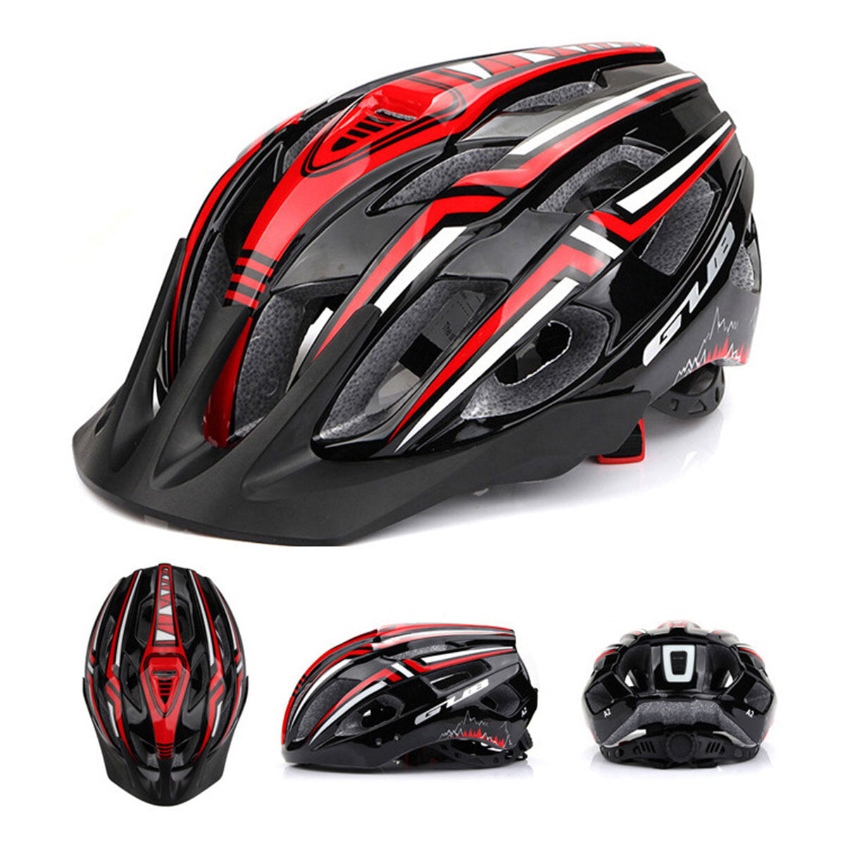 Bike Helmet Ultralight USB Rechargeable Bike Headlamp Safety Breathable Bicycle Cycling Helmet