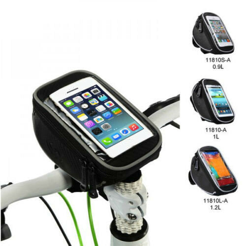 0.9/1/1.2L Bike Bag Front Frame Bag Waterproof Touch Screen Phone Bag Bike Pouch for MTB Road Bicycle
