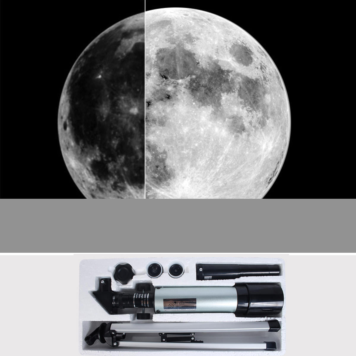 90X Refracting Astronomical Telescope 90 Celestial Mirror Clear Image
