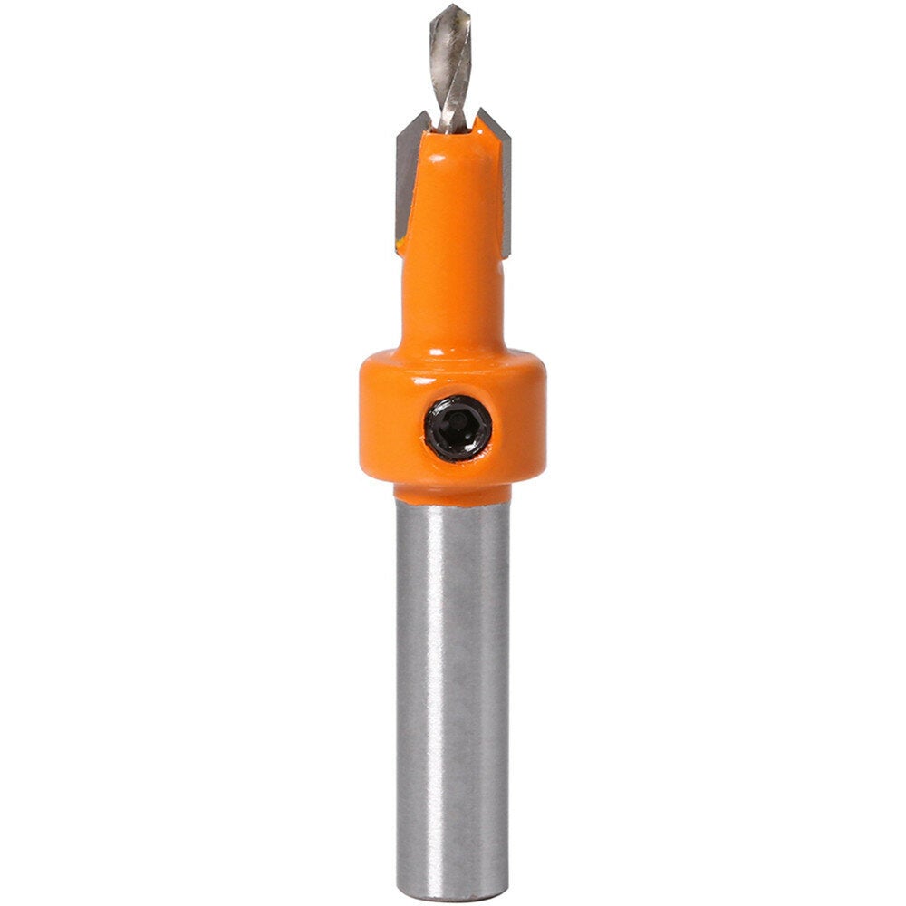 8mm Shank HSS Countersink Drill Router Bit 2.8x8 to 4x10mm Carbide Tip Screw Extractor Remon Demolition for Wood Milling Cutter