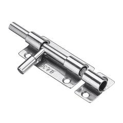 Stainless Steel Door Latch Sliding Lock Barrel Bolt Hasp Staple Gate Safety Lock with Padlock Hole