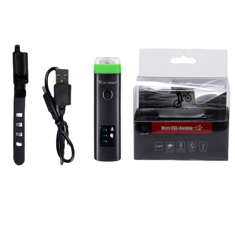 Bike Light USB Rechargeable Bike Lamps LED 2200mAh MTB Front Lamps Headlight Waterproof Ultralight Flashlight Torch