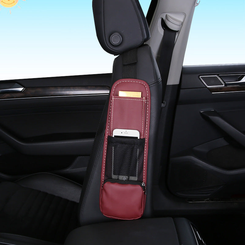 Multifunction PU Leather with Phone Sundries Storage Pocket Holder Car Seat Side Storage Bag