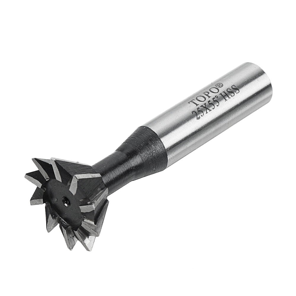 55 Degree 8-35mm Dovetail Groove HSS Straight Shank Slot Milling Cutter End Mill CNC Bit
