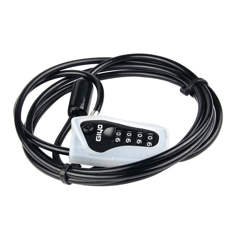 2M Anti-theft 4 Digits Code Bicycle Cable Lock for Motorcycle MTB Road Bike