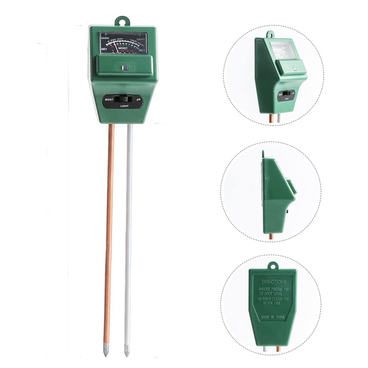 3 in 1 PH Sunlight Hydroponics Analyzer Smart Wood Soil Moisture Meter Sensor Kit