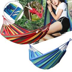 1-2 Person Double Hammock Chair Swing Bed Garden Outdoor Camping