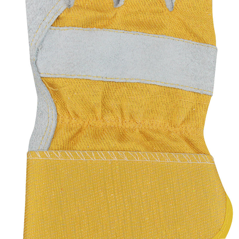 Gardening Protective Work Gloves Cow Split Leather Transport Driving Carrying Factory Working Glove