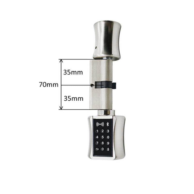 Smart Cylinder Lock Keyless Electronic Door Lock Digital Fingerprint Keypad Code Lock For Home Hotel Apartment