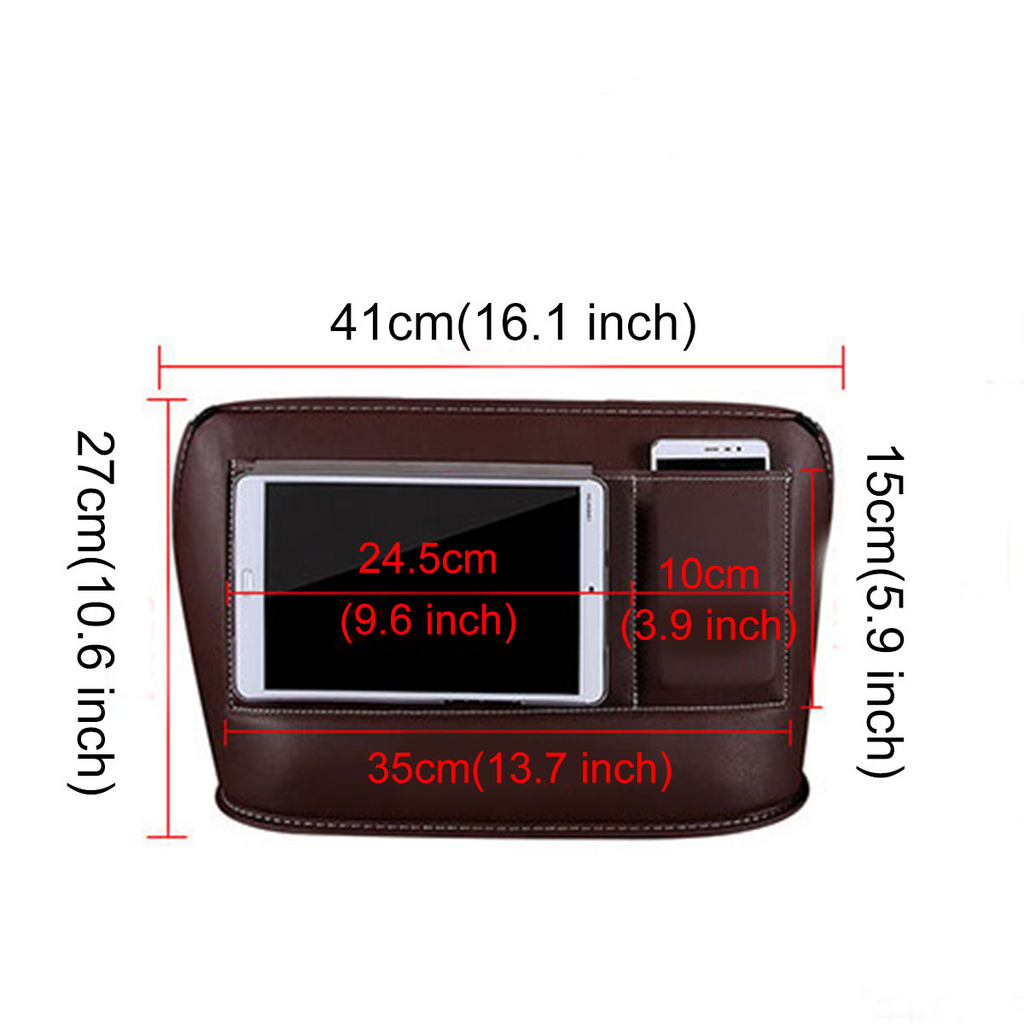 Leather Car Seat Storage Receive Bag 41*27cm