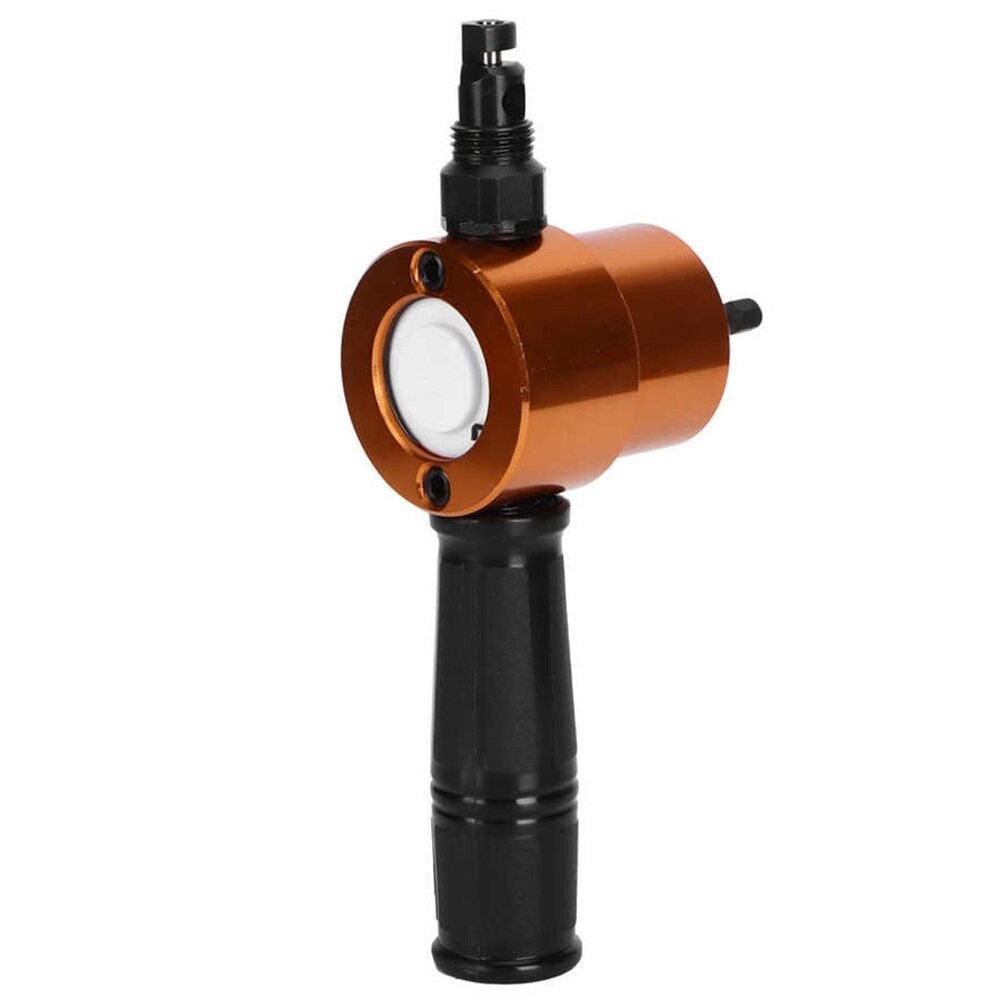 Double Headed Sheet Metal Nibbler Cutter Drill Attachment Nibbler for 360 Degree Rotatable Circle Cutting Straight Cutting