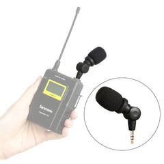 Plug and Play 3.5mm Wireless Omnidirectional Microphone for Video Mic DSLR Camcorder CaMixer SmartMixer LavMic SmartRig