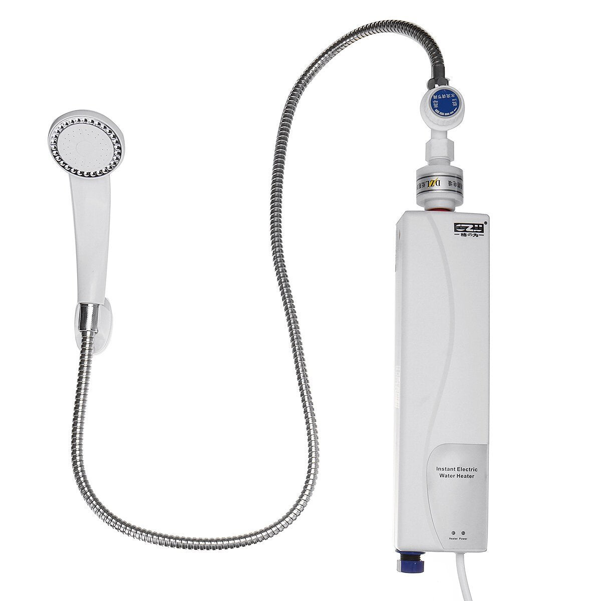 3000W Portable Tankless Electric Shower Instant Kitchen Bathroom Water Heater