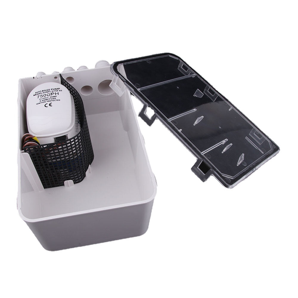 24V 750GPH 47.5 L/min Shower Sump Water Pump Multi Port Marine Boat Drain System Kit For Boat Marine Yacht RV Truck Trailer