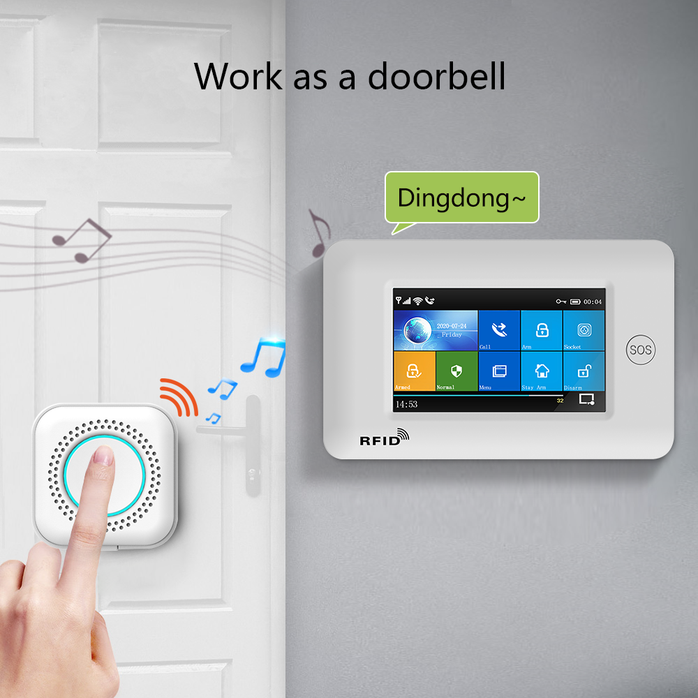 WiFi GSM GRRS Wireless Alarm System WiFi Intruder Security Alarm Kit APP Control for Android and iOS Smart Phone