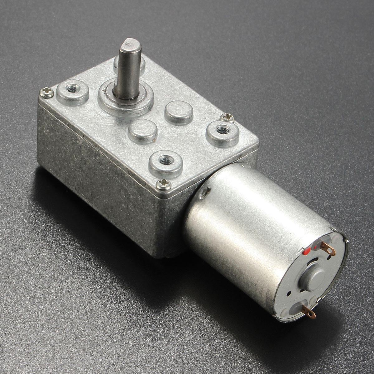 DC 12V 5RPM Worm Gear Motor 6mm Shaft High Torque Turbine Worm Gear Reduction Motor