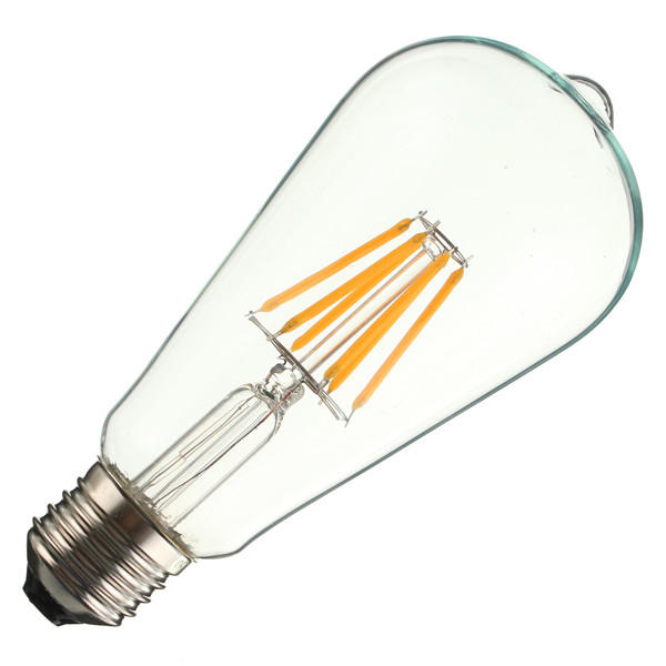 E27 6W COB Filament Energy Saving Incandescent Bulb Retro Edison Light Bulb AC 220V