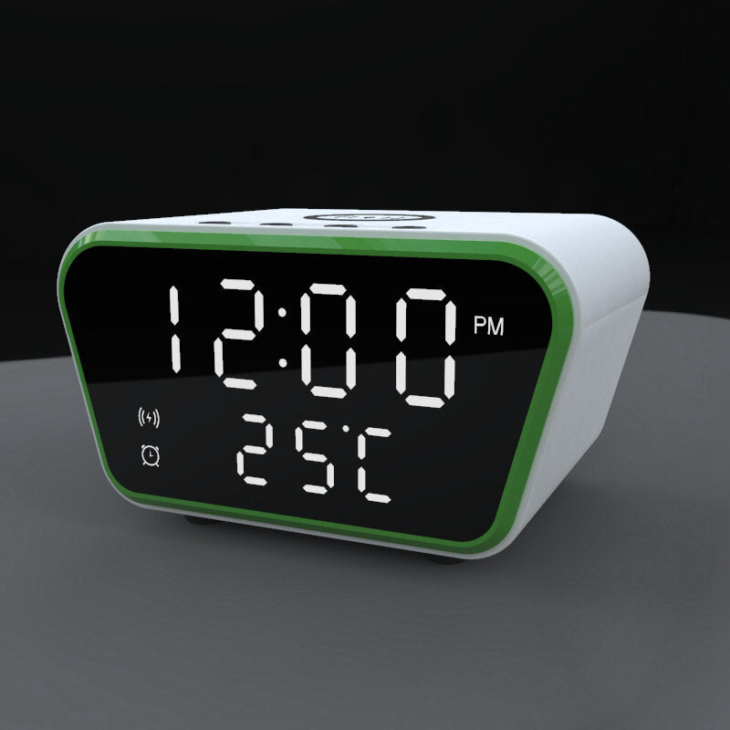 Smart Alarm Clock Wireless Charger Fast Charging Pad for iPhone 12 Pro Max for Samsung Galaxy Note S20 ultra Huawei Mate 40 OnePlus 8 Pro