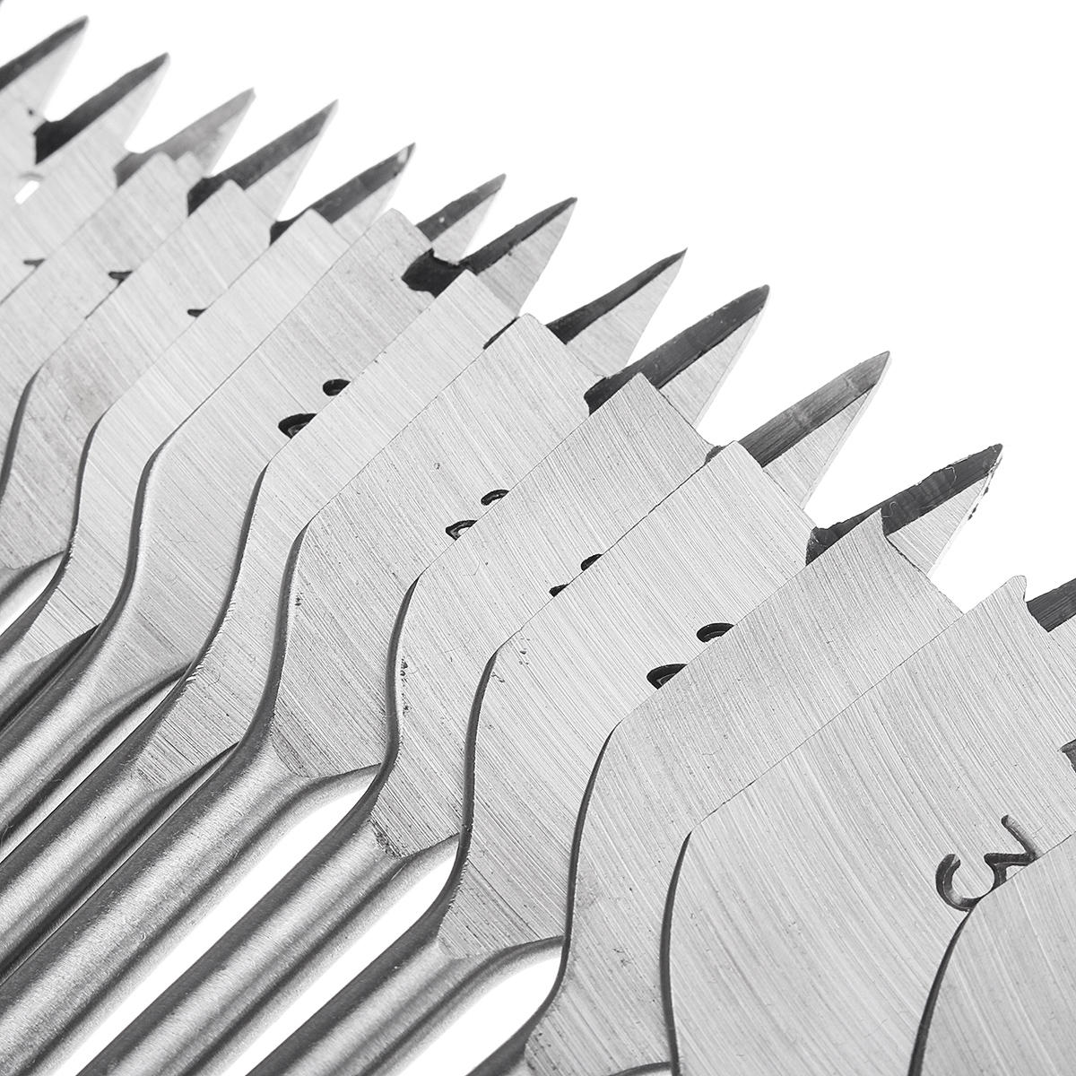17Pcs 6-38mm Flat Drill Bit Set High Carbon Steel Cutter Carpenter Tool Woodworking