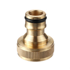 3/4'' BSP Solid Brass Male and Female Connector Garden Hose Quick Connect Water Pipe Connectors Fitting w/ Washers