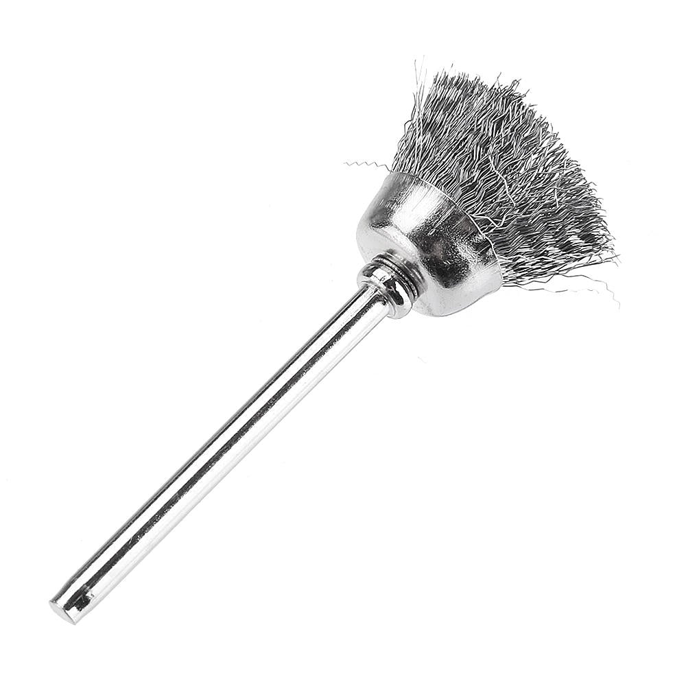 20pcs Stainless Steel Wire Brush Set Cleaner Polishing Brushes Cup Wheel For Dremel Rotary Tool