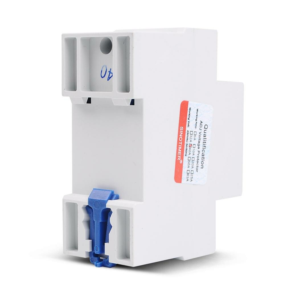Automatic Reconnect House Surge Protector 40A 63A 80A DIN Rail Adjustable Protection Relay