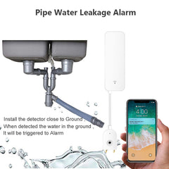Smart WiFi 2.4GHz Remote Water Immersion Sensor Alarm Water Leakage Monitoring Detector