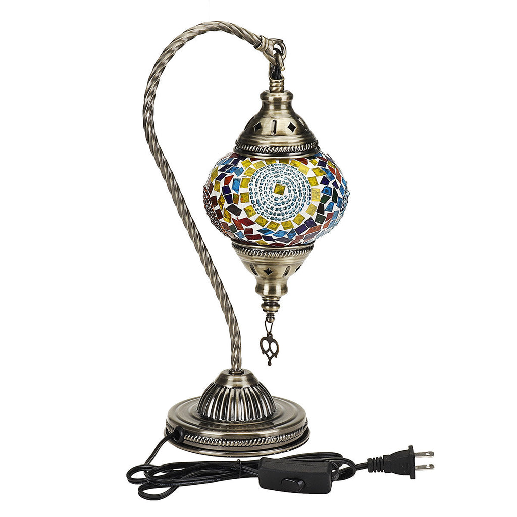 110-240V Retro Turkish Moroccan Romantic Handmade Table Lamp Home Bar Fixture Decor E27