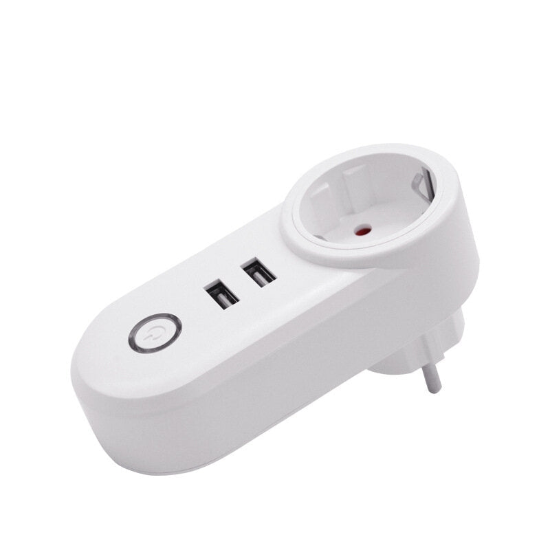 WiFi Switch Smart Socket Dual USB Ports Outlets UK US EU FR Plug APP Remote Control Works with Alexa Google Home