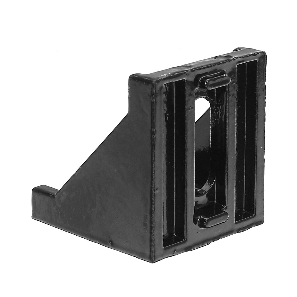 40x40mm Aluminium Black Angle Corner Joint Electrophoresis Right Angle Bracket 4Pcs