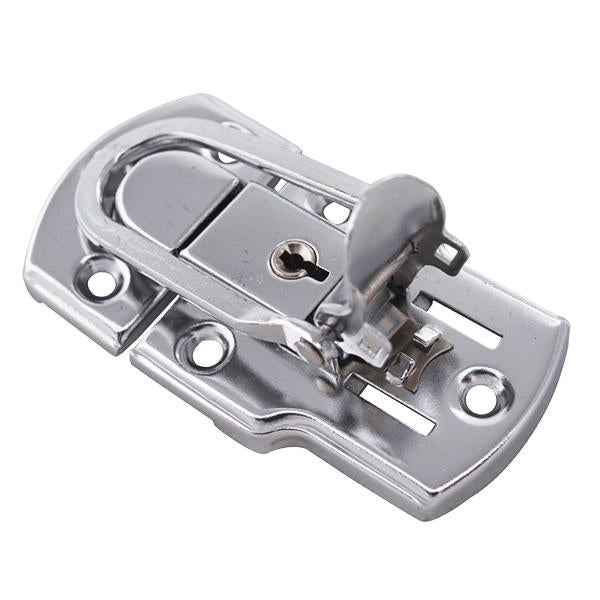 6401B 9050mm Chrome Plated Drawbolt Closure Latch Case Latch Key Locking