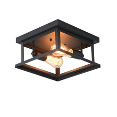 AC100V-240V Metal Pendant Ceiling Light Shade Industrial Geometric Wire Cage Lampshade Lamp Without Bulbs