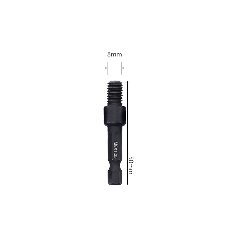 Self-Tapping Socket Adapter for 6mm/8mm/10mm Insert Nuts or Hanger Bolt Power Drill Tools 1/4 Inch Hex Shank