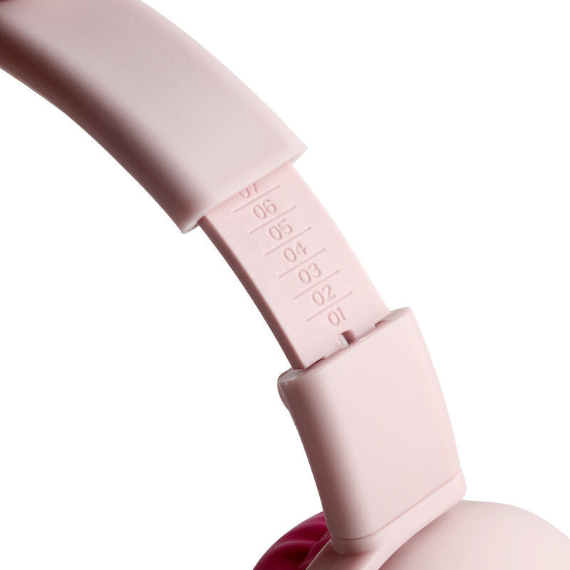 Cute LED Cat Bear Ear Bluetooth 5.0 Headphones Foldable Over-Ear Hi-Fi Stereo Wireless Headset With Mic LED Light