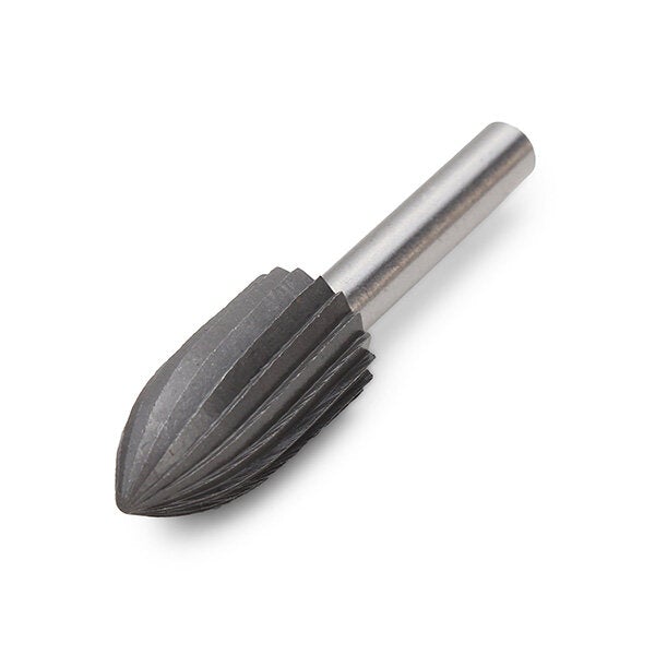 6pcs 6mm Shank Bearing Steel Engraving Grinding Bit Rotary Bur File Rasp Bit For Rotary Tools