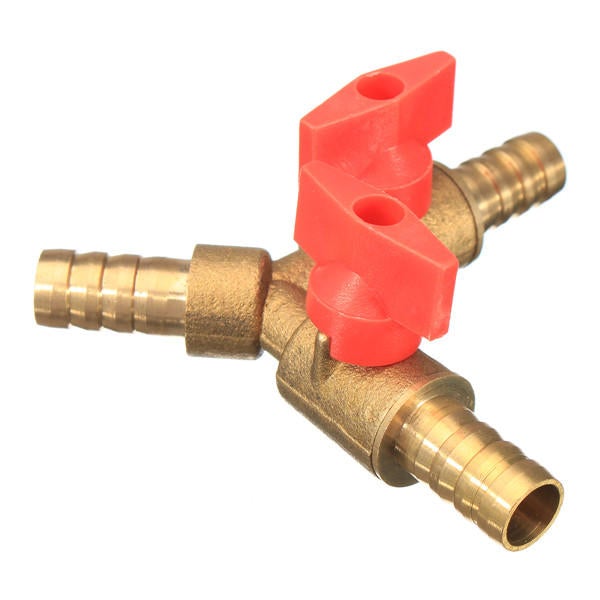 3/8 Inch Brass Y Shape 3 Way Shut off Ball Valve Fitting