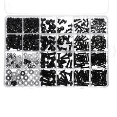 1060Pcs M2 M3 M4 M5 Socket Cap Flat Button Head Bolt Screws Hex Nut Washer Set