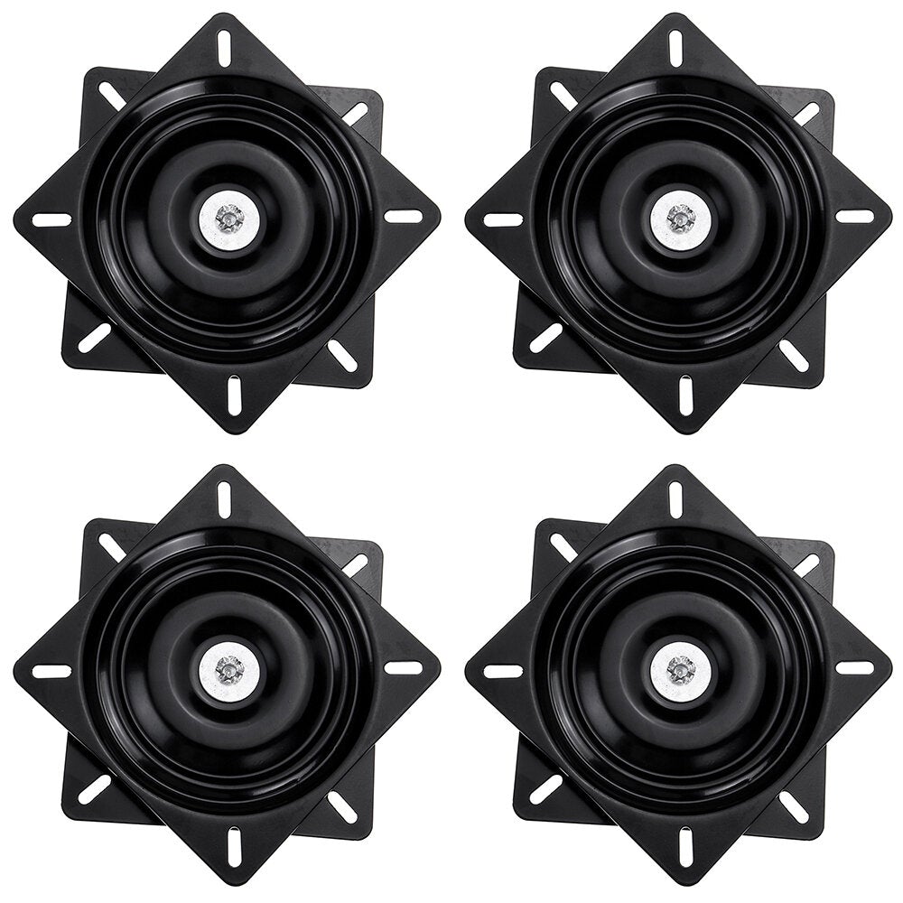 4Pcs 7 Inch Bar Stool Swivel Plate Replacement 360 Rotation Square Swivel Mechanism Turntable Replacement Accessories for Recliner Chair Furniture